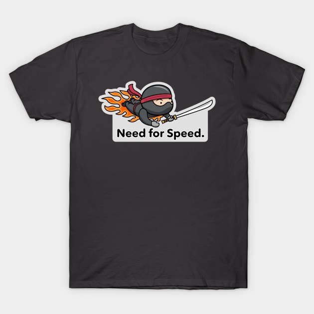 Ninja Warrior – Need for Speed T-Shirt by LostCactus